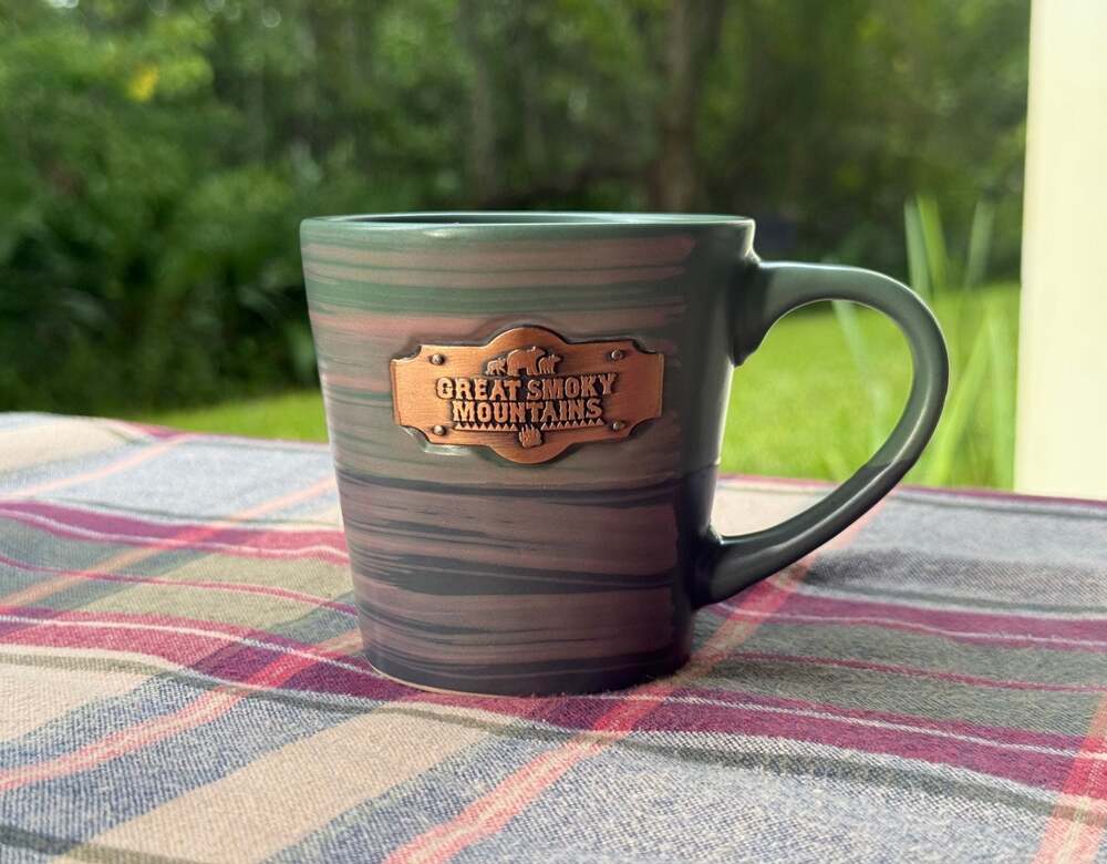 Great Smoky Mountains 3D Medallion Mug - Reactive Glaze -